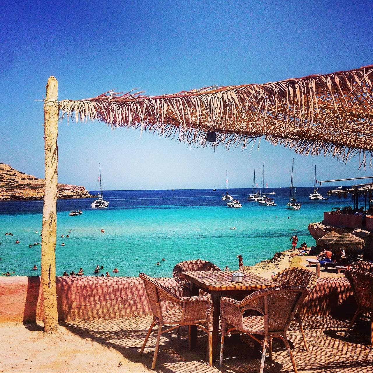 Ibiza uitzicht strand water